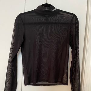 Size L Mesh Turtleneck from Forever 21